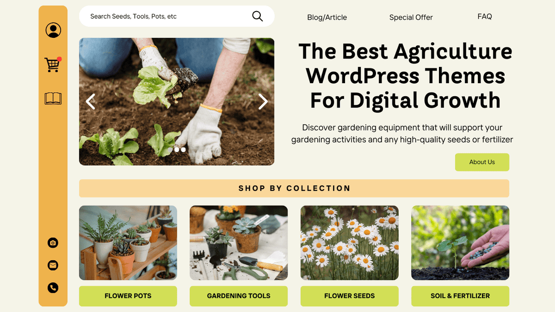 Previews of the Best Agriculture WordPress Themes For Digital Growth
