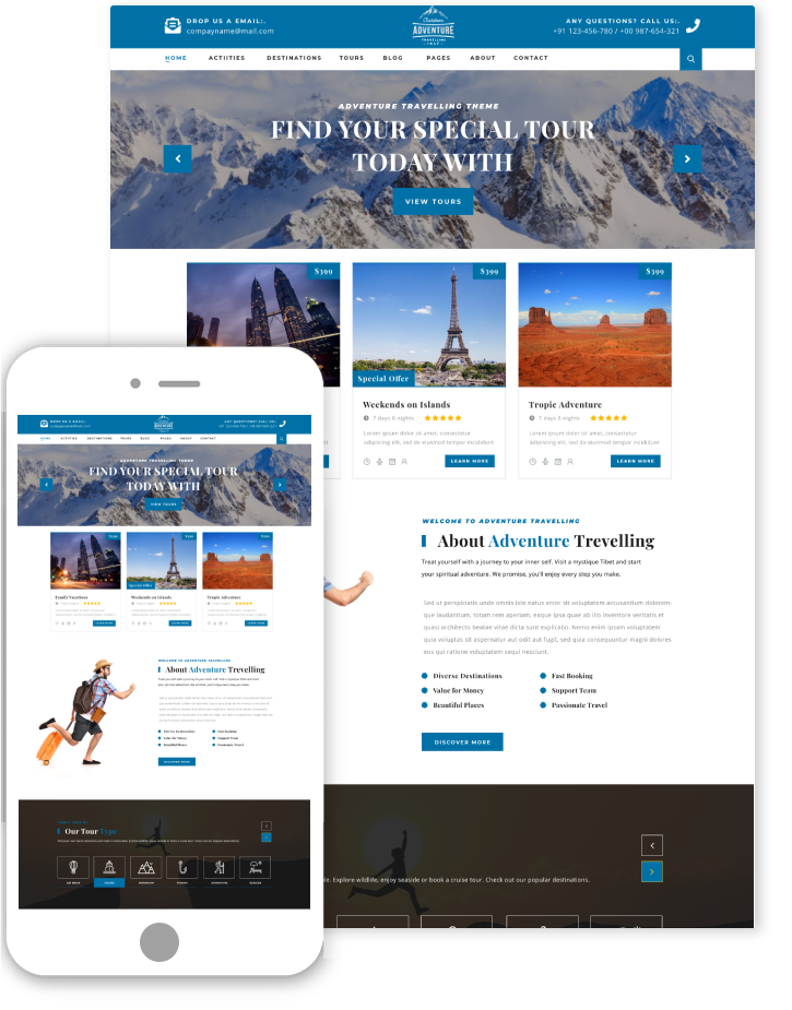 Travel Guide WordPress Theme - Best for Tour & Travels – THEMESPRIDE