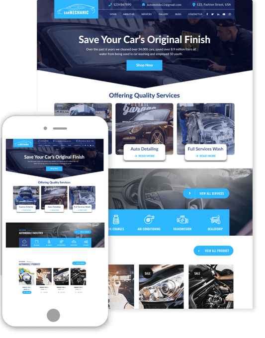 Auto Detailing WordPress theme