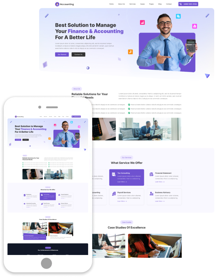 Business Accountant WordPress Theme