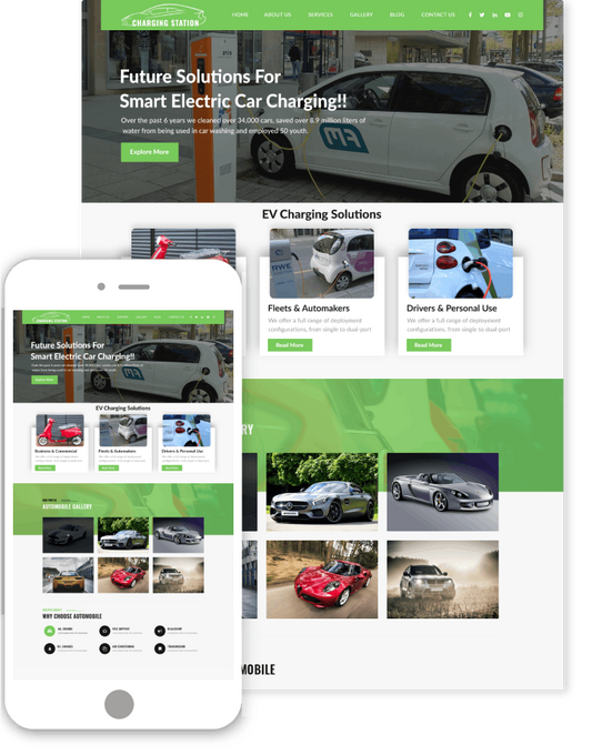 Charging Station WordPress Theme