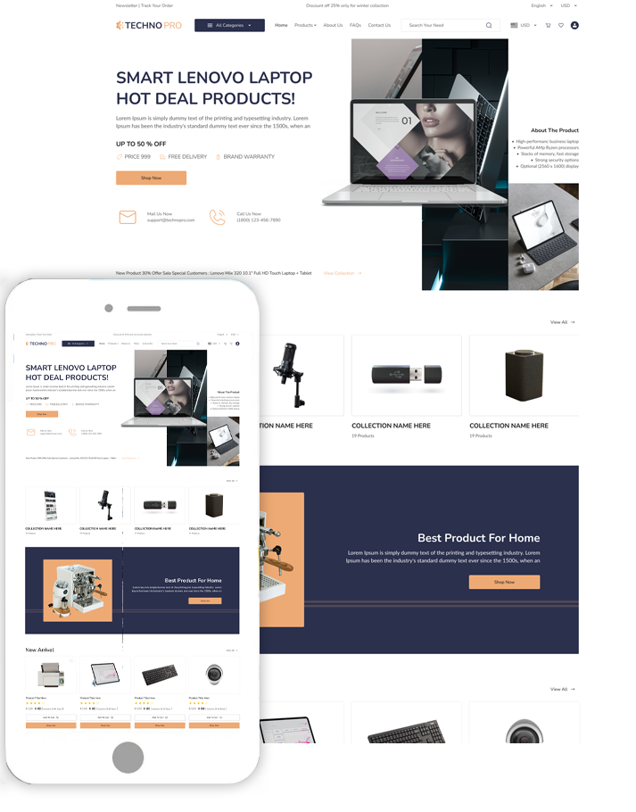 Electronic Store WordPress Theme