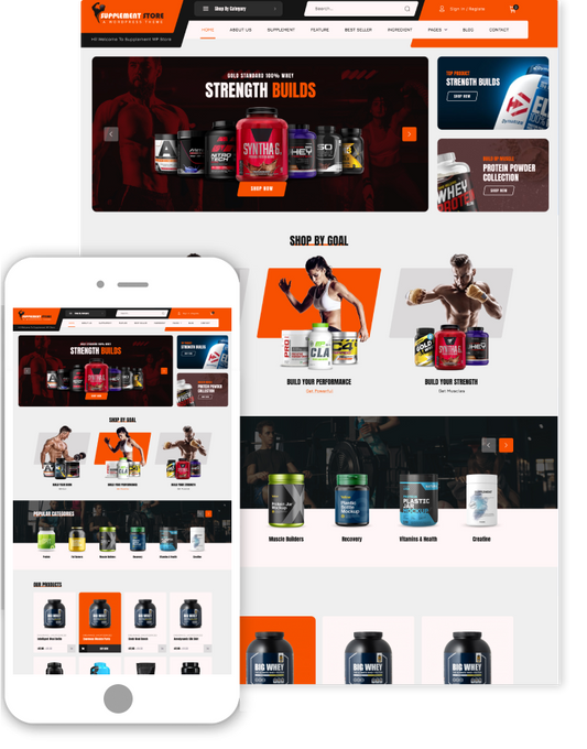 Fitness Supplement WordPress Theme