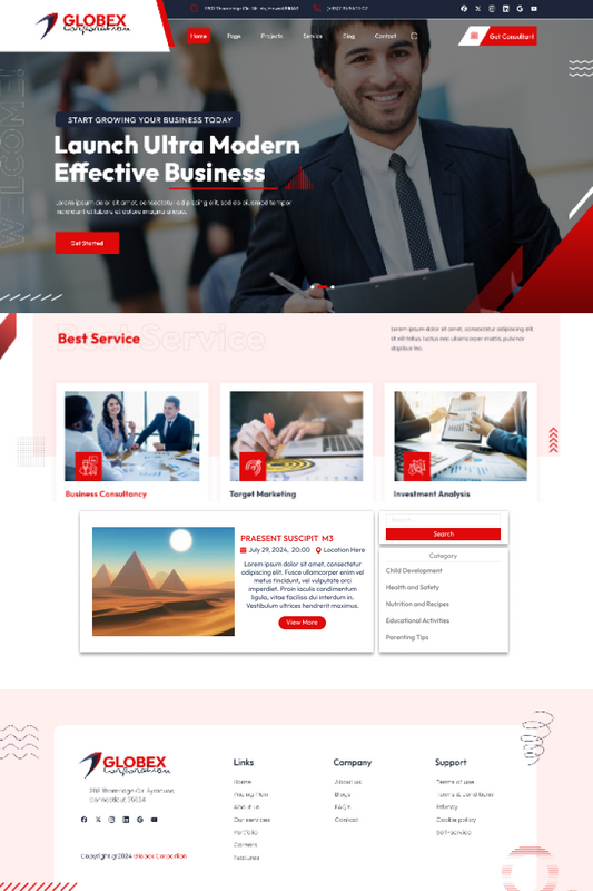 Free Corporate WordPress Theme