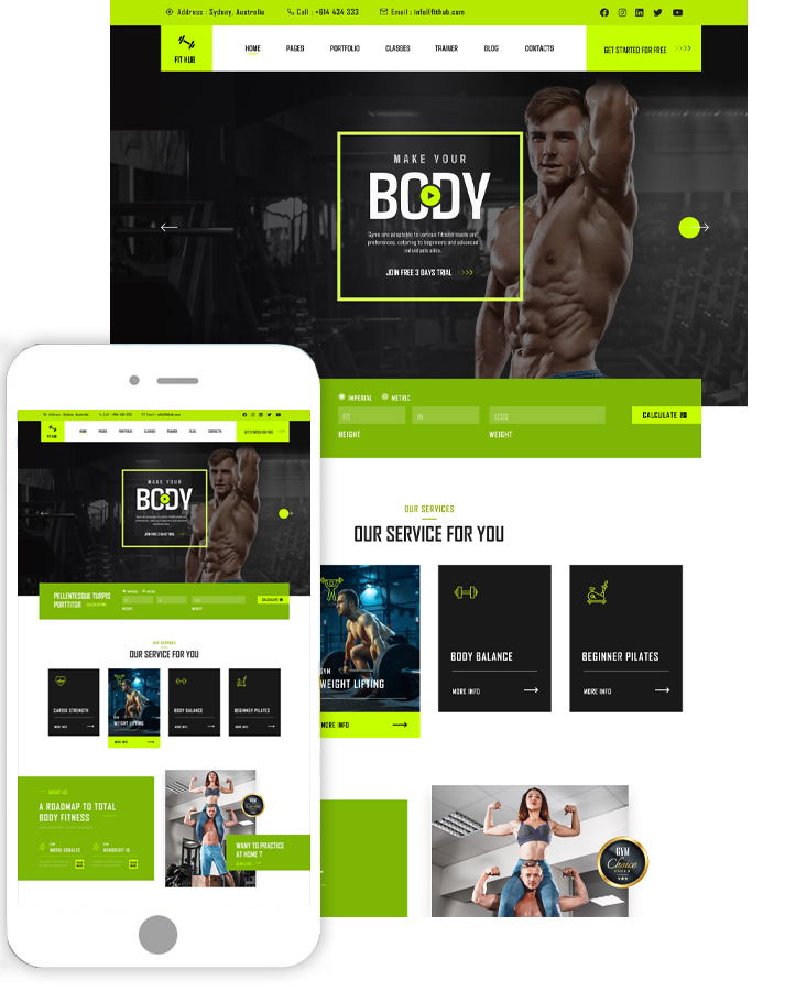 Gym Club WordPress Theme