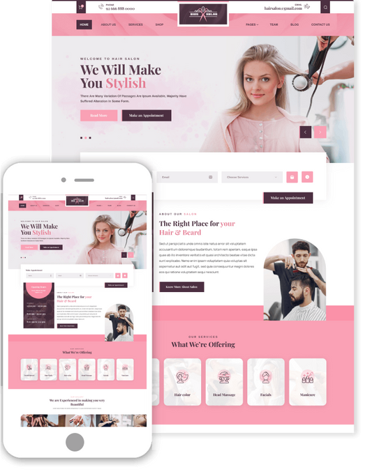 Hair Spa WordPress Theme