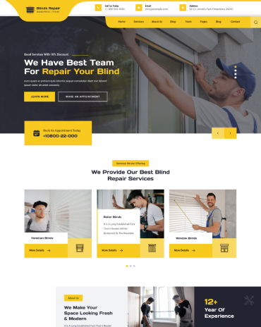 Window Repair WordPress Theme